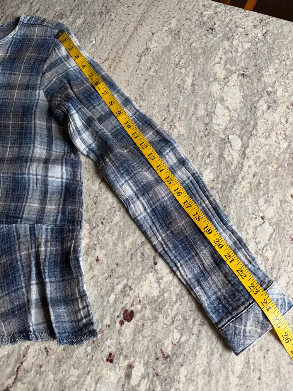 cloth & stone Plaid Peplum Top - Picture 12 of 12